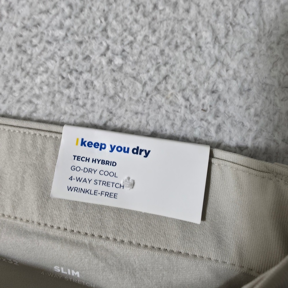 NEW Old Navy Tech Hybrid Pants Mens 30/32 Gray Slim Go-Dry Cool Stretch $55 - Picture 3 of 11